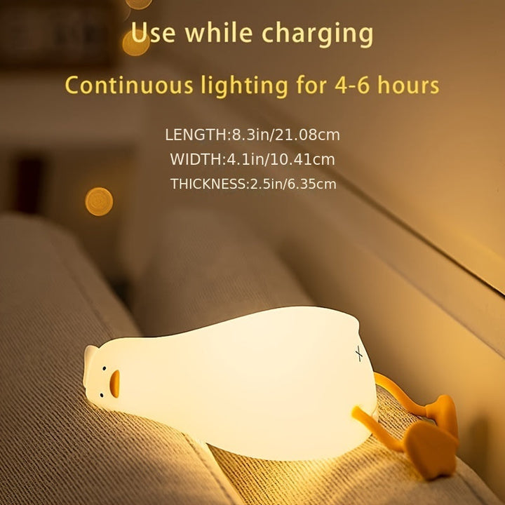 Skanto | Sleeping Duck Lampe - Oppladbar Dimmbar Silikon Nattlys