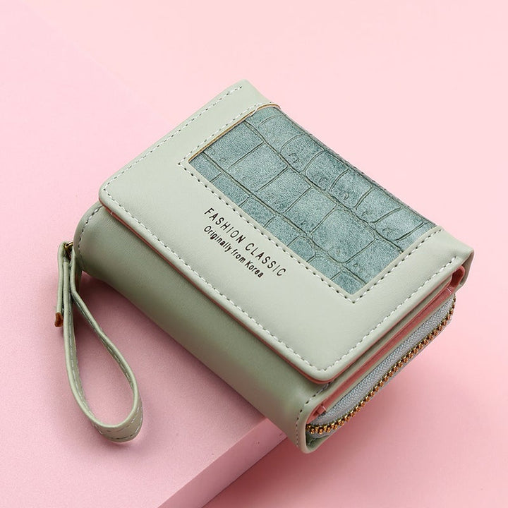 Skanto | Large Capacity Multi-Card Zipper Tri-Fold Myntpung