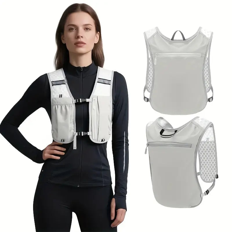 Skanto | Løpe Hydratiseringsvest med Reflekterende Striper og Pustende Meshdesign