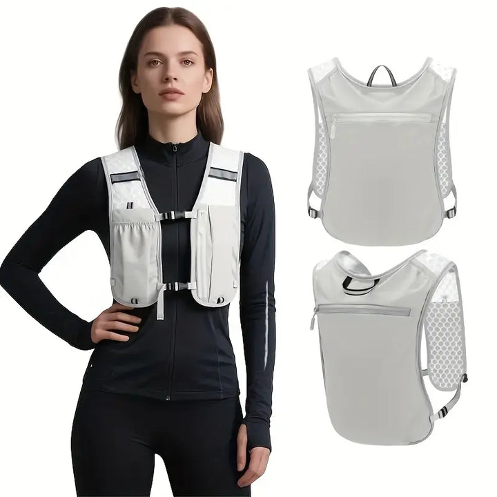 Skanto | Løpe Hydratiseringsvest med Reflekterende Striper og Pustende Meshdesign
