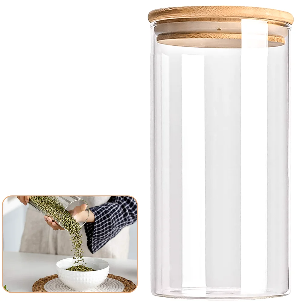 PureVorrat Glass Container Set – Oppbevaringskrukker med Trellokk | Tett og Stilfull | Moderne Kjøkkenoppbevaring | Skanto