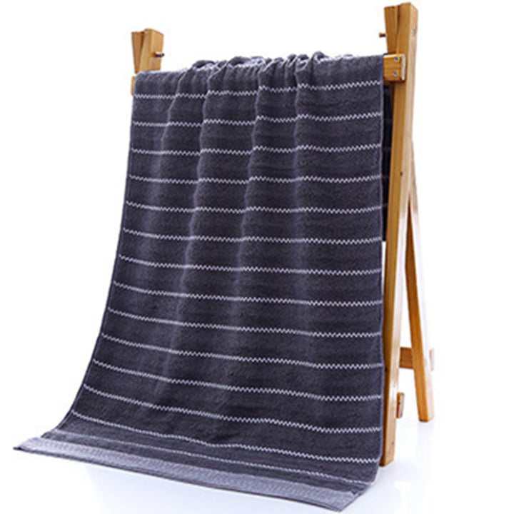 Striped Badehåndkle Bad håndkle Sett 100% Bomull | Skanto