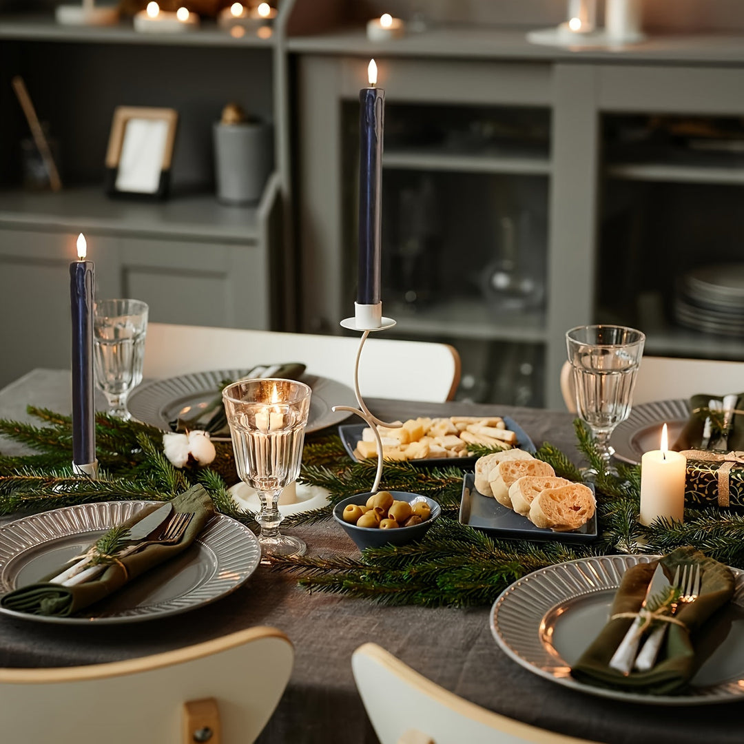 FlameFree - Sett med 6 LED-lys med fjernkontroll Skanto
