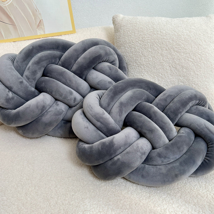 CozyPlush Set med 2 Plush Dekorative Puter – Myk Eleganse for Ditt Hjem Skanto