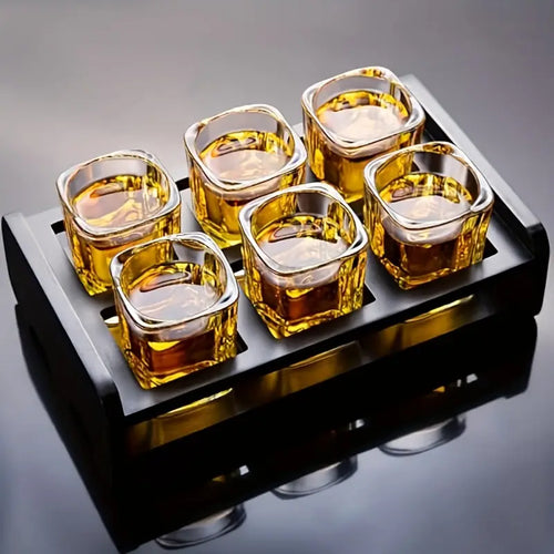 AurumLux Whisky Glass Set - Krystallglass med skål | Skanto
