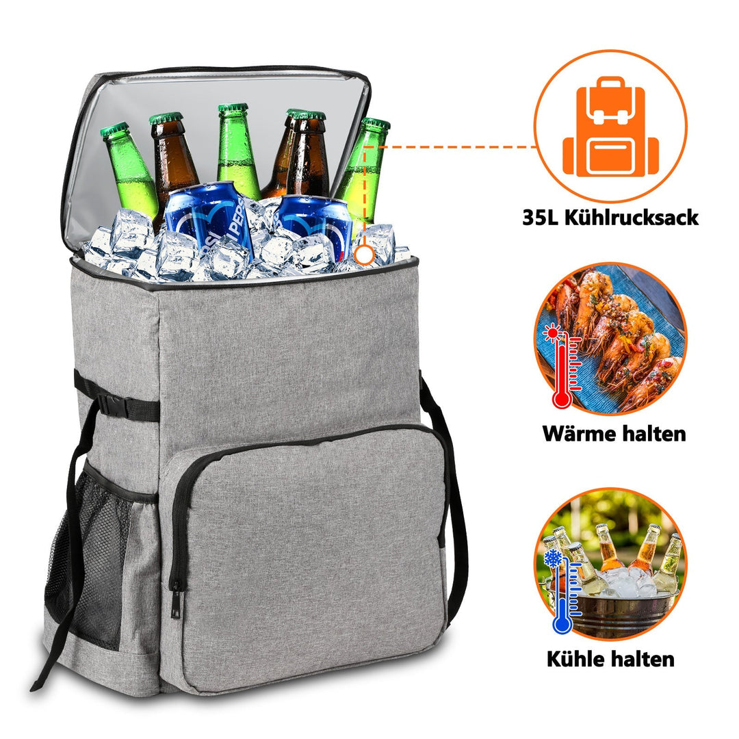 Kühl ryggsekk Thermo ryggsekk 35L med piknikmatte | Skanto