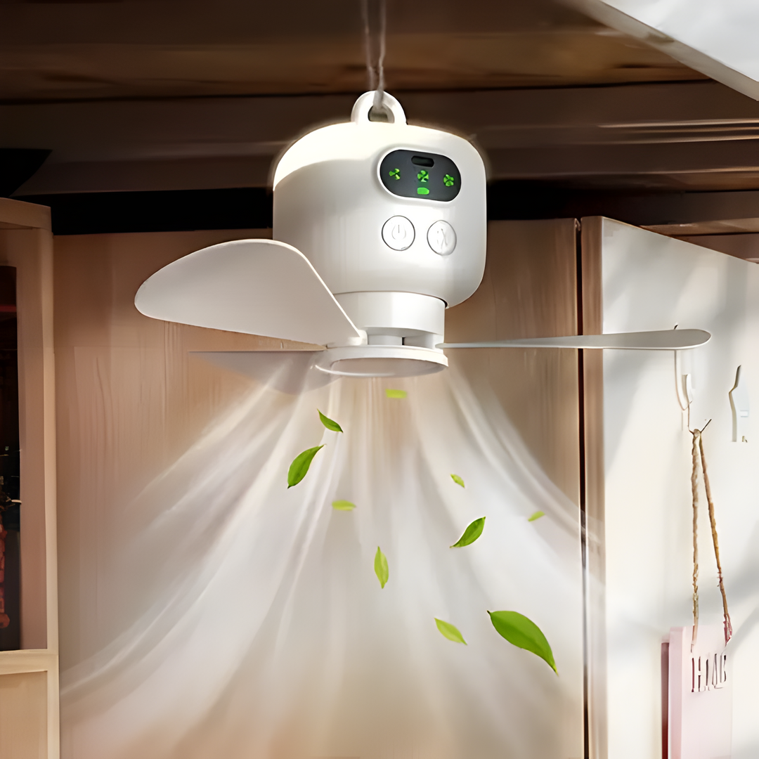 CoolTrail – Utendørs campingvifte, USB-oppladbar