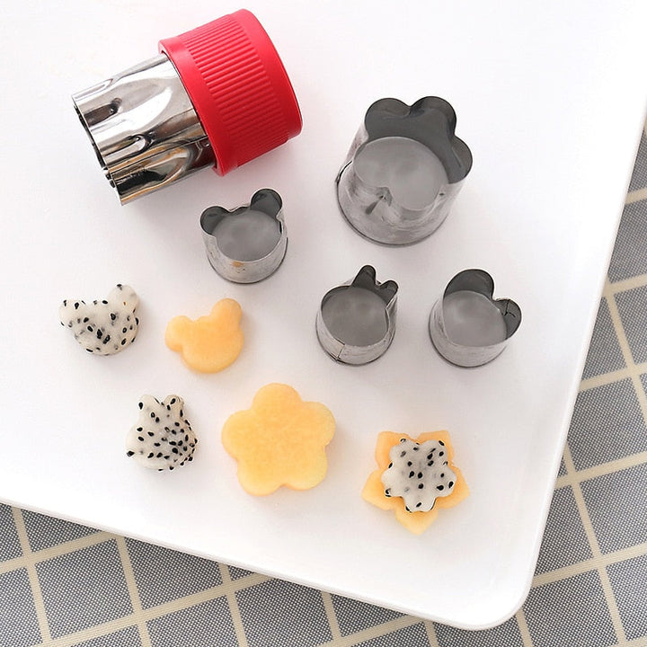 8 stk sett Blomst Stjerneform Grønnsak Frukt Cutter Mold Slicer | Skanto