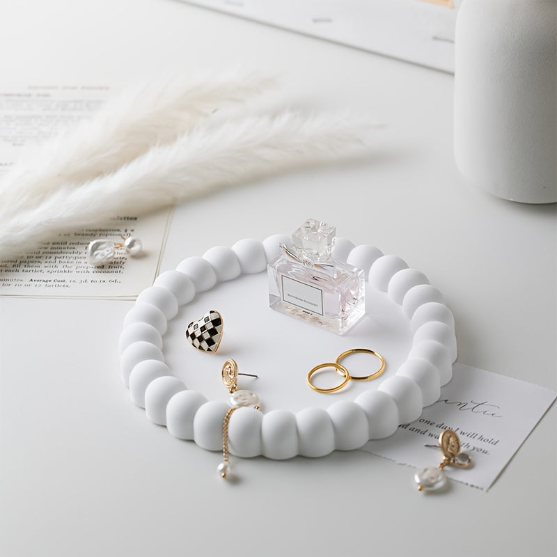 Elegant RingTray - Multifunksjonell Smykkeskål for Stilig Organisering Skanto
