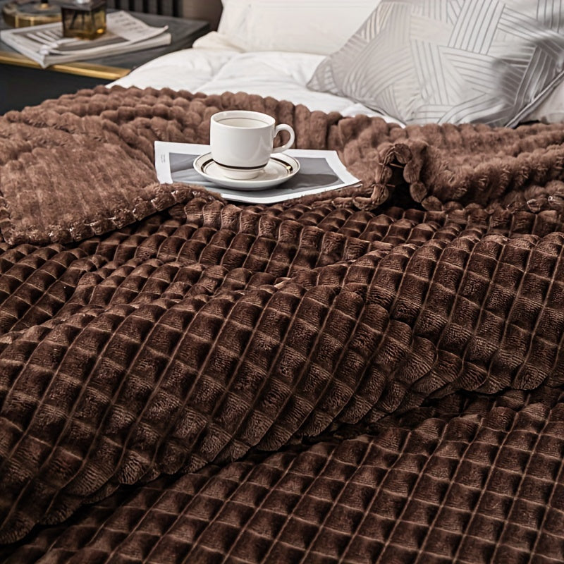 FlannelLuxe – Mykt Fleece Teppe for Comfort Skanto