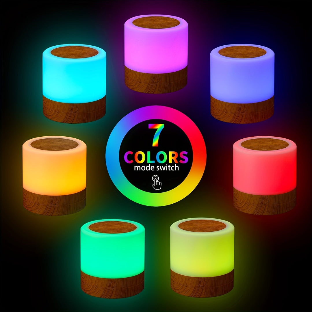 LightAura - RGB Berøringsbordlampe med Fjernkontroll Skanto