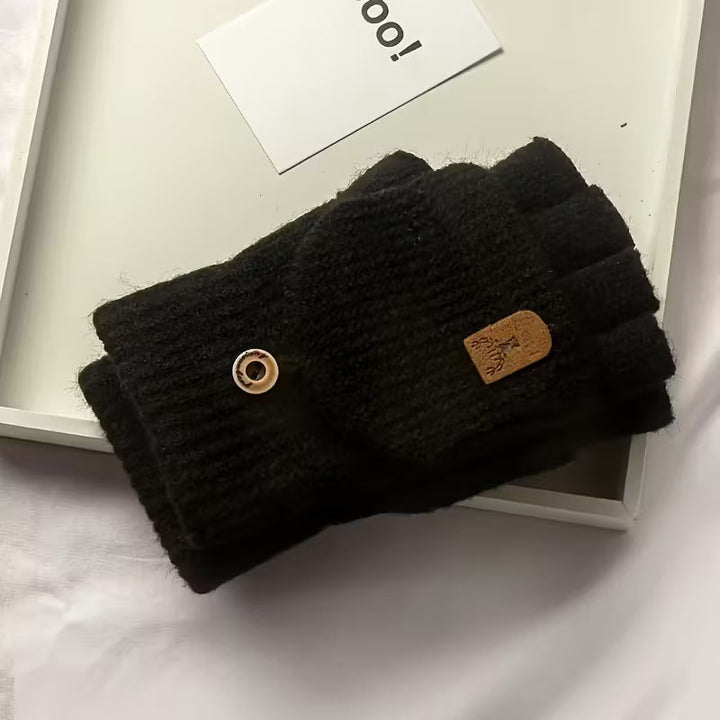 Skanto | Menns WinterPro Fingerless Hansker – Tykk, Varm og Behagelig