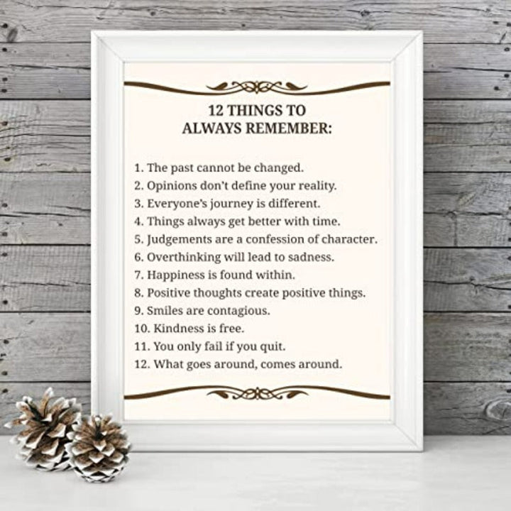 "12 Things to Always Remember" Poster | Skanto