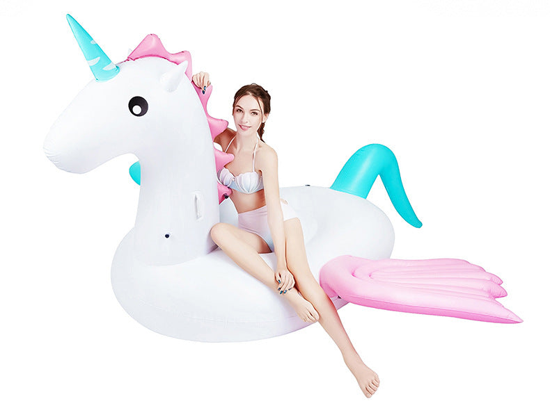 Dame inflatable unicorn svømmebasseng leke Skanto