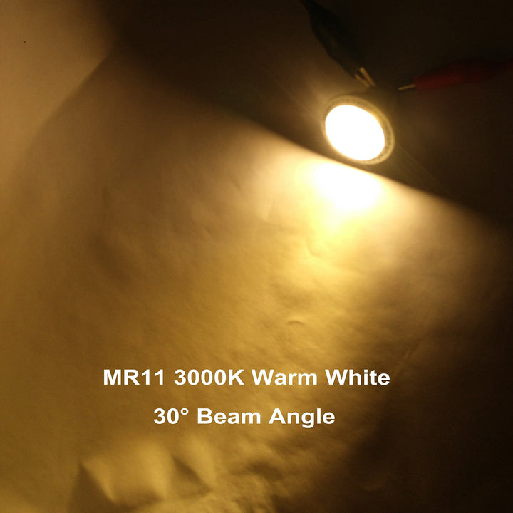 Skanto | Alide Mr11 Gu4 Led Lyspærer 3000K Varm Hvit 3W, 6 Pakke Lav Volt Spotlights For Utendørs