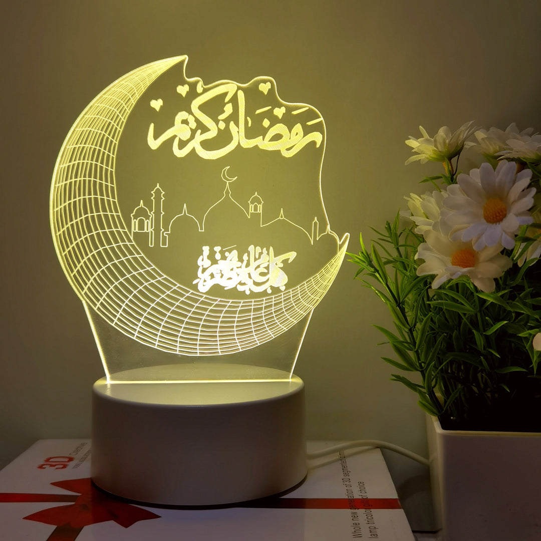 MoonPalace - 3D Farge Kveldslampe Touch Skanto