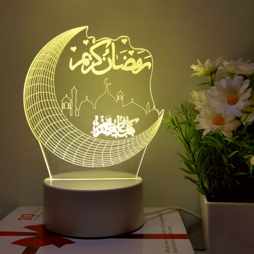 MoonPalace - 3D Farge Kveldslampe Touch Skanto