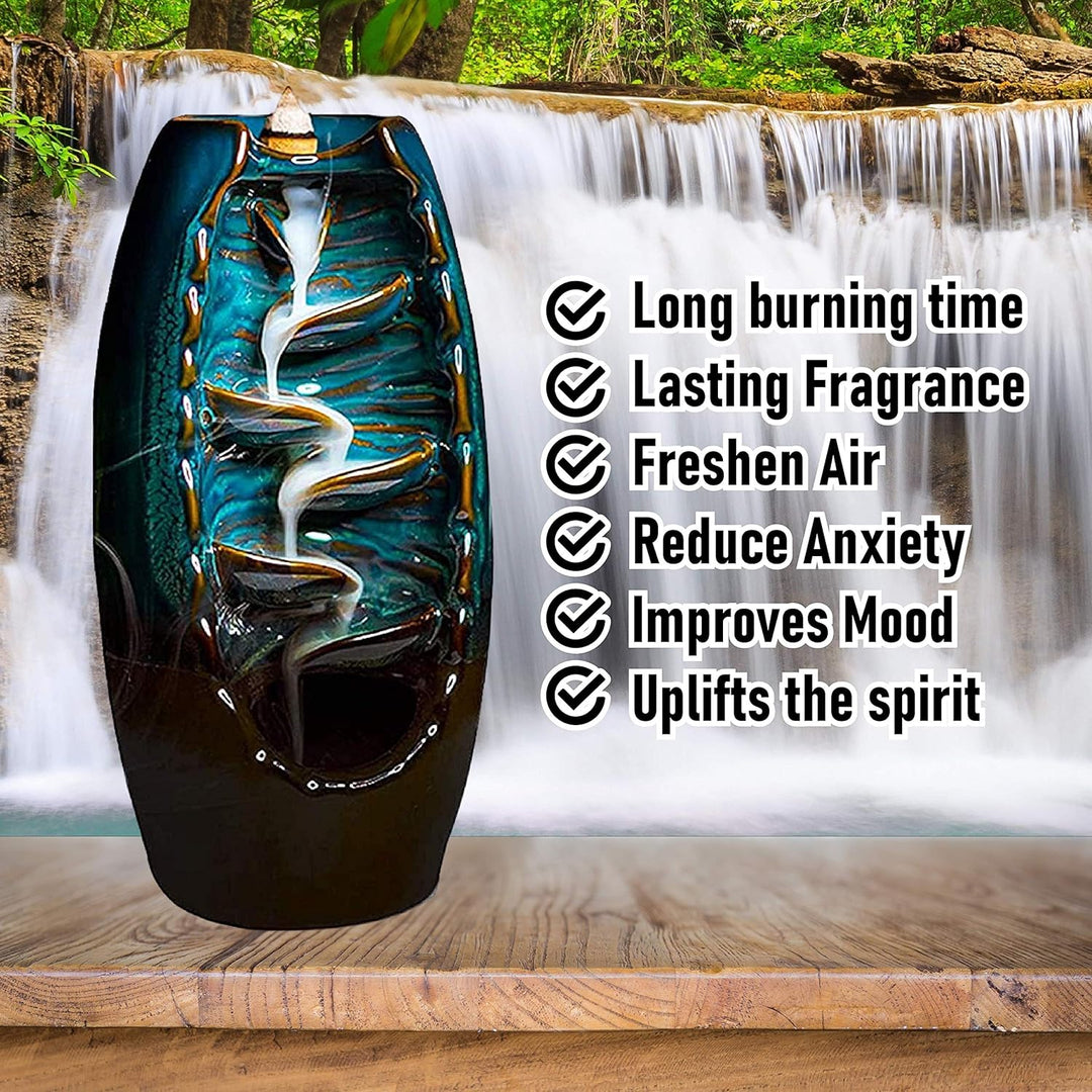 Mountain Incense Holder + GRATIS 7 Autentiske Kegler av Naturlige Dufter Skanto