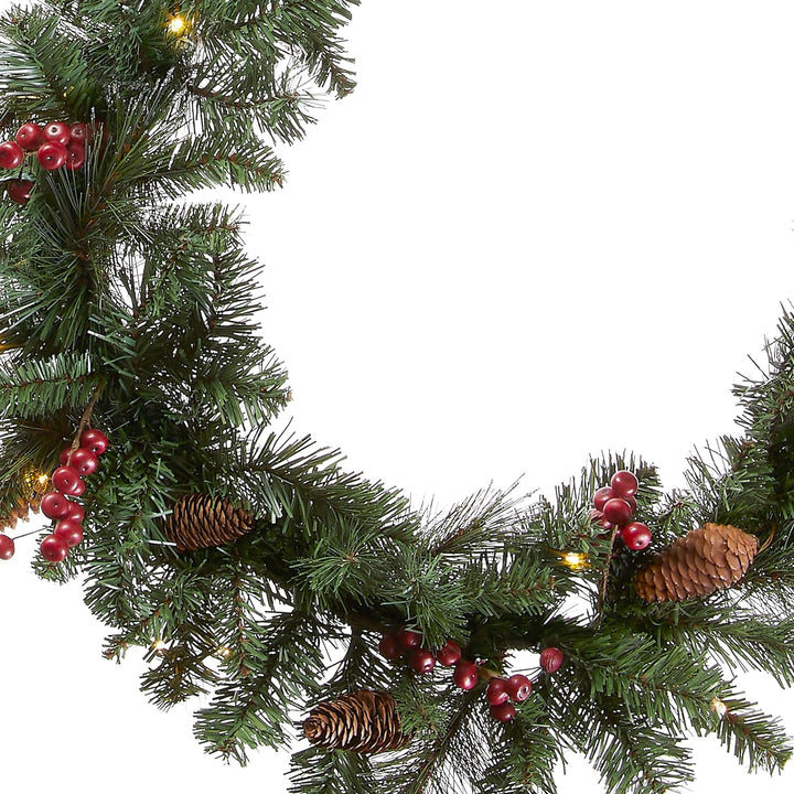 Skanto | Julegirlander med lys - FrostGlow