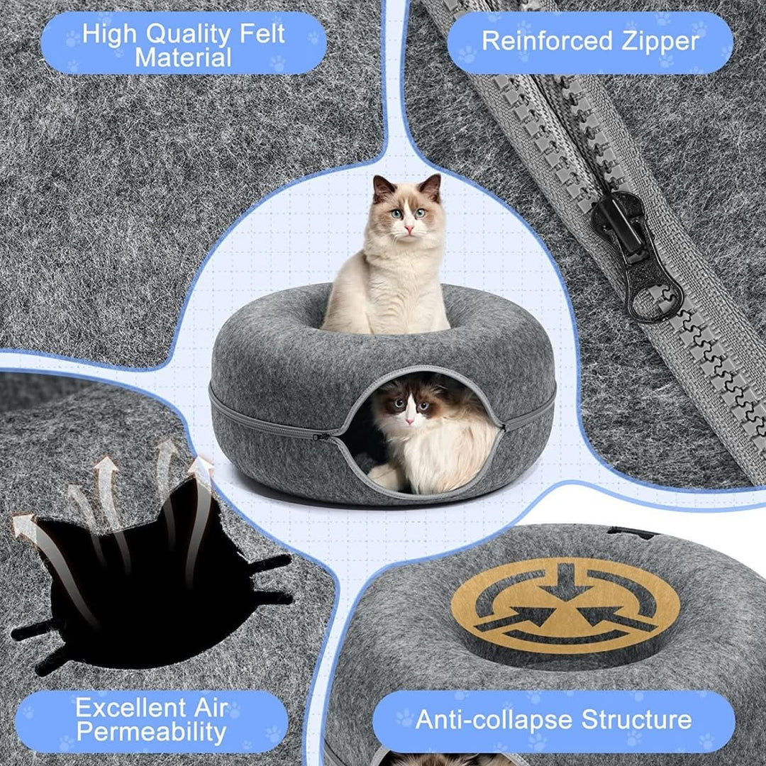 Skanto | PURRFECT DEN – Luksus Kattunnel med Sovehule & Lekegøy
