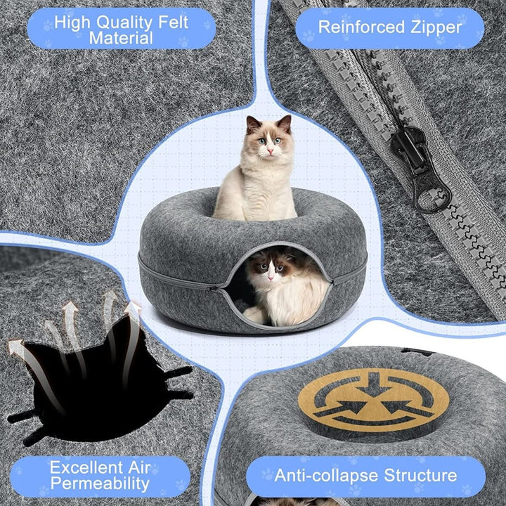 Skanto | PURRFECT DEN – Luksus Kattunnel med Sovehule & Lekegøy
