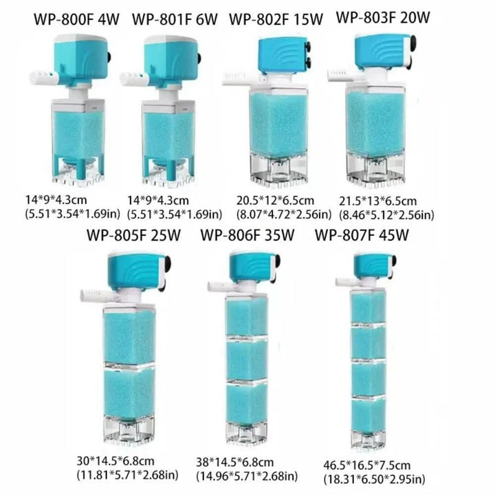 Skanto | 5-i-1 akvariefilter system for krystalklart vann
