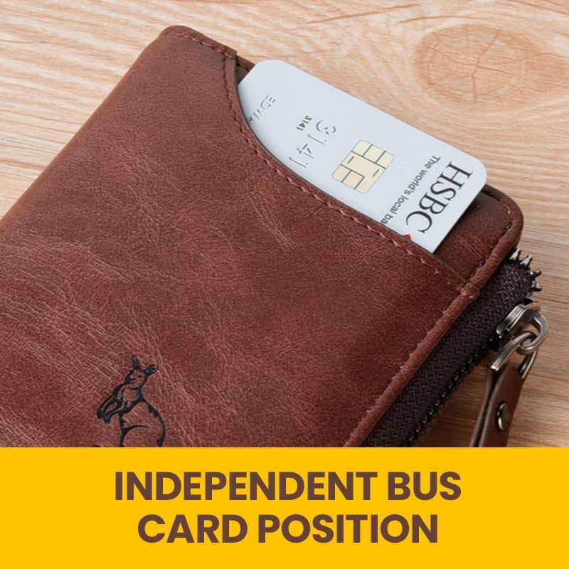 Skanto | Menns Essentials-Multi-funksjonell RFID Blokkering Vanntett Holdbar PU Lær Lommebok