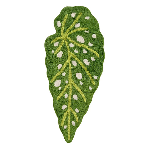 Skanto | Uregelmessig Plysch Prikket Begonia Blad Område Teppe for Stue