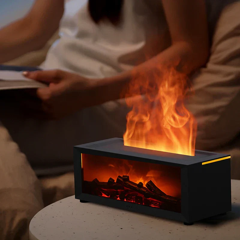 Skanto | Flame Aromaterapi Luftrenser - 4-i-1 Diffuser med Smart Timer