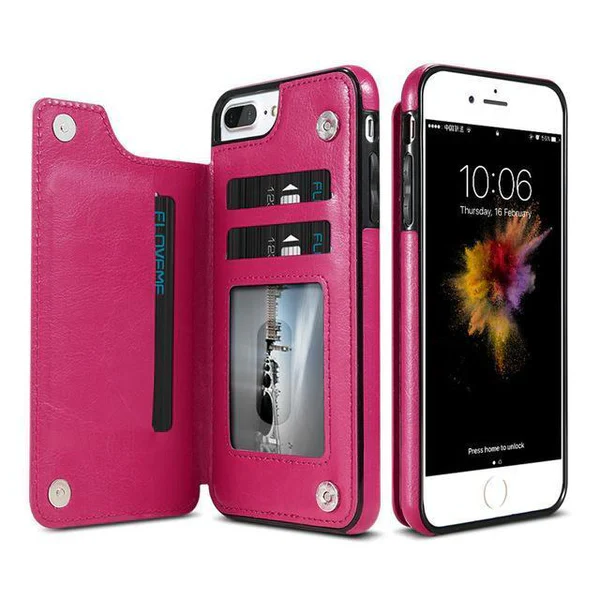 Skanto | Luksuriøs Læder Lommebok Etui For iPhone