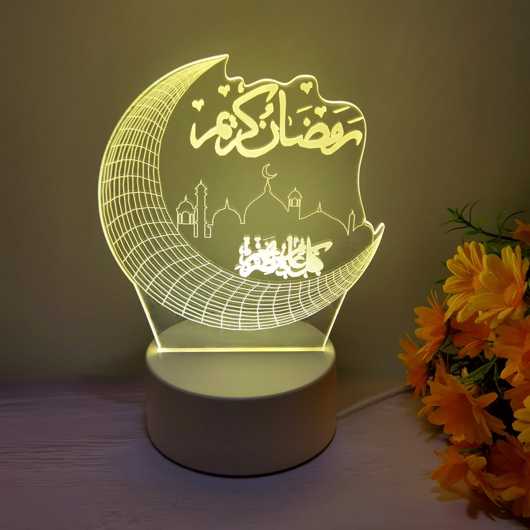 MoonPalace - 3D Farge Kveldslampe Touch Skanto