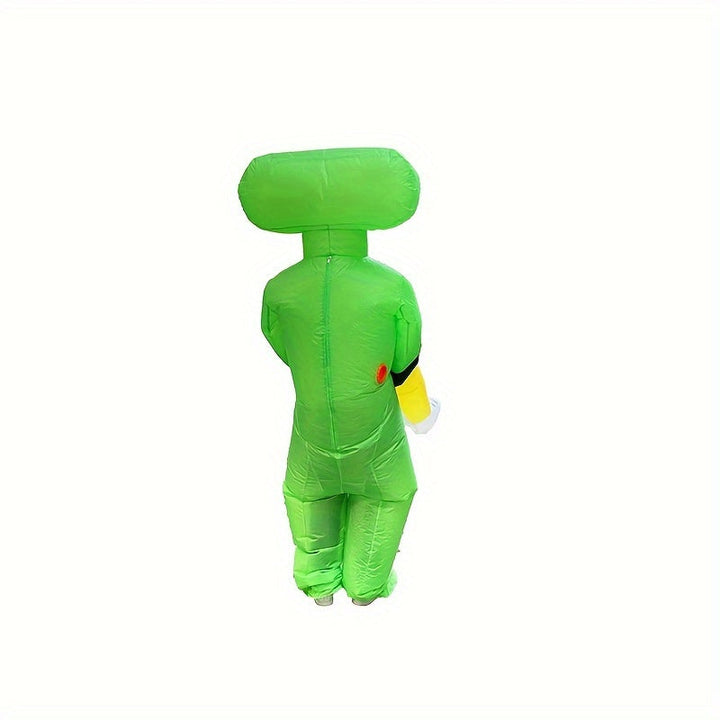 Skanto | Morsomt Inflatable Halloween Alien Kostyme for Menn | Ride On Stil