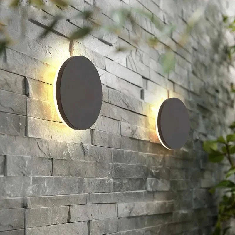 Skanto | Minimalist LED vegglampe i rund eller kvadratisk, IP65