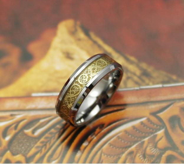 Dragon's Breath - Stål Viking Ring | Skanto
