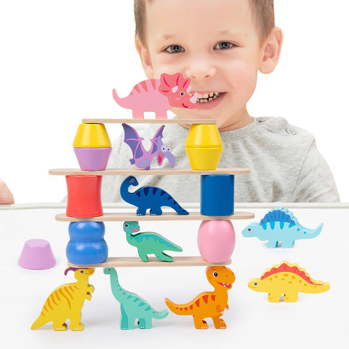 DinoStack Spill – Kreativt Staple Spill for Barn Skanto