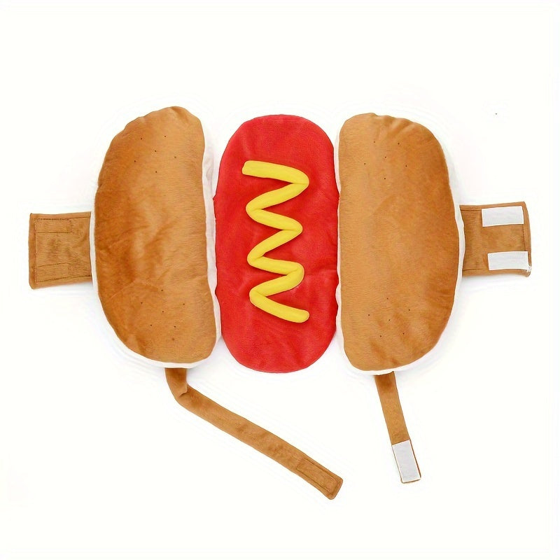 Skanto | Morsom Plysj Hund Halloween Kostyme | Hot Dog Design