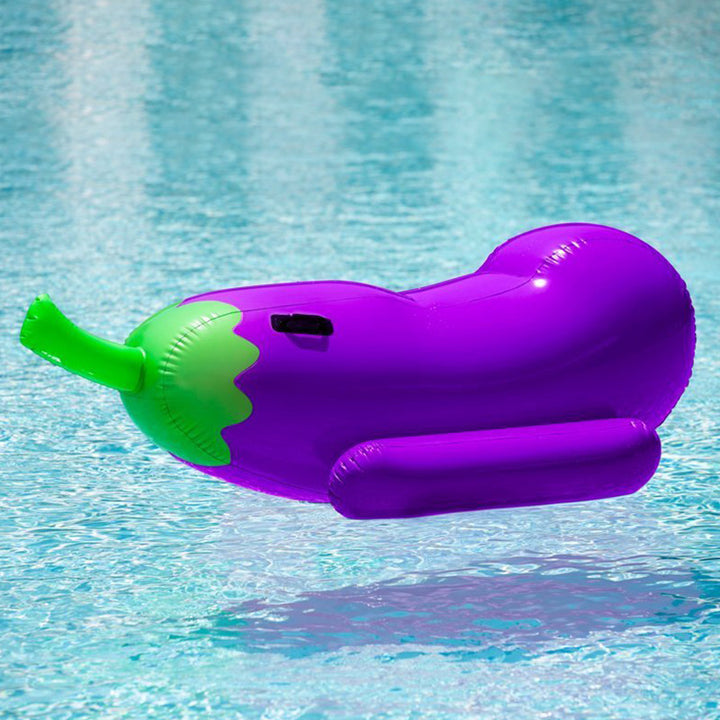 Unisex Inflatable Eggplant Lounge Float