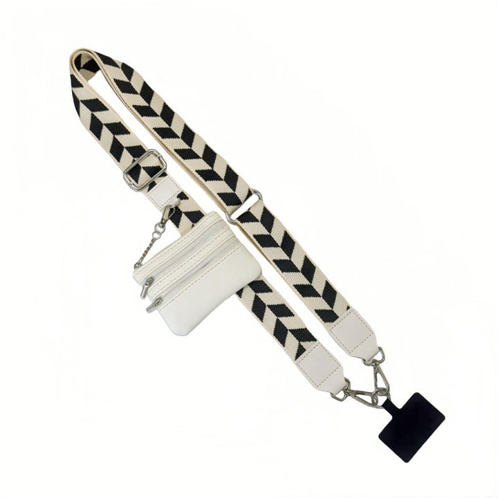 Skanto | Justerbar telefon lanyard crossbody stropp med lommebok