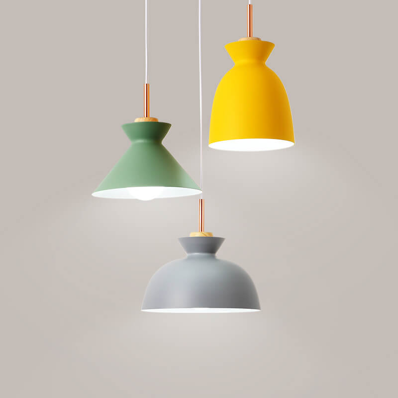 Skanto | AuroraLite Nordic Pendant Lamp | Metal Design | 1-Light | Modern Color Options