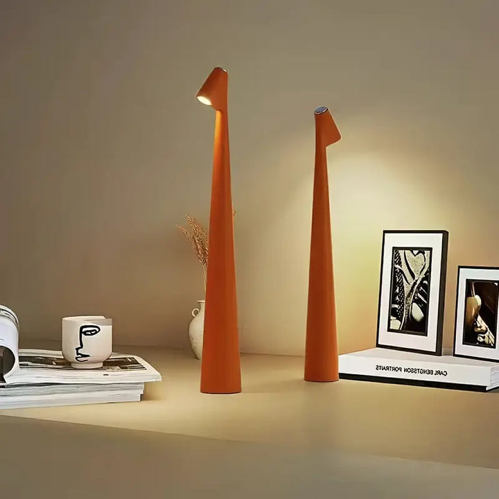 Skanto | Bordlampe Moderne Rød Metall LED Lys