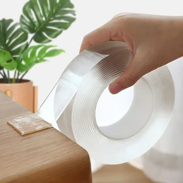 Skanto | Gjennomsiktig Klebrig Nano Tape Dobbelsidig Grep Gjenbrukbar Hjem Tape Spor-løs Lim