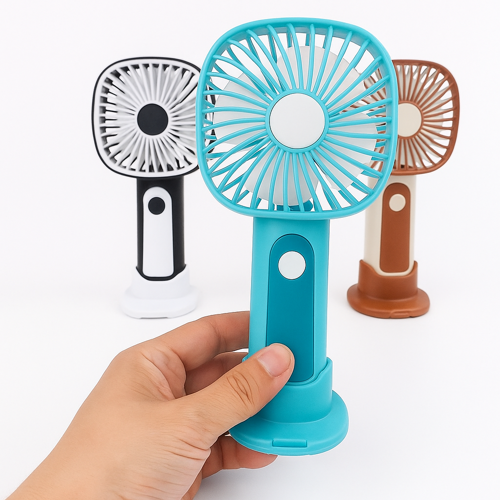 Mini Håndholdt Vifte – 3-Hastigheter USB Oppladbar | Skanto