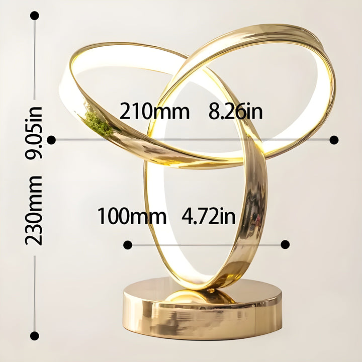 Skanto | Lampe - Luksus Gull Möbius Ring Skrivebords Leselampe
