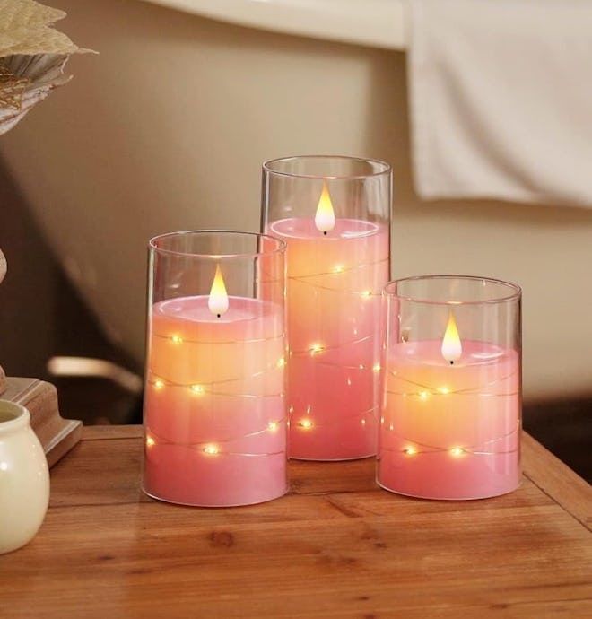 Skanto | Stearinlyssett med realistisk LED-flamme