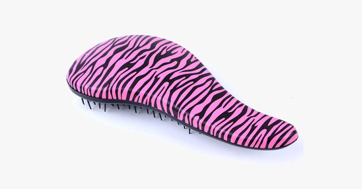 Skanto | Zebra og Gepard Mønstret Hårbørste – Løsne Knutene