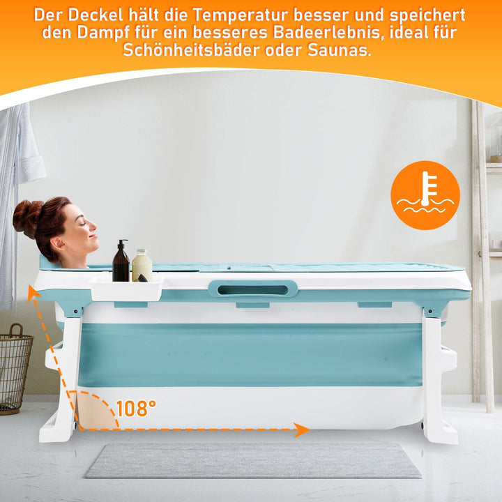 Foldbar badekar med lokk | Skanto