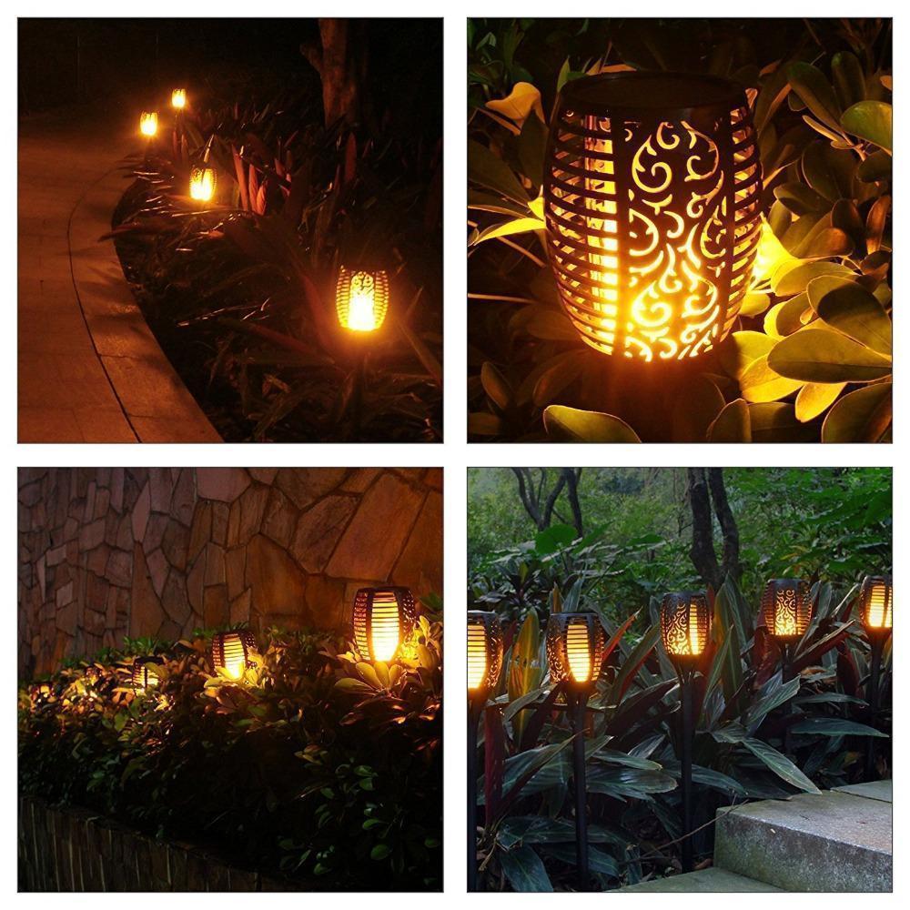 Skanto | LED Solcelle Stiftlys Dansende Flamme