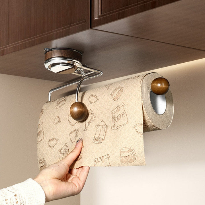 Skanto | KitchenGrip Rullholder Rustfritt Stål Kjøkkenpapirholder med Sugekop