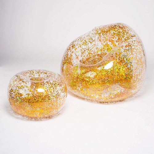 Unisex oppustbart sitteområde med glitterSkanto