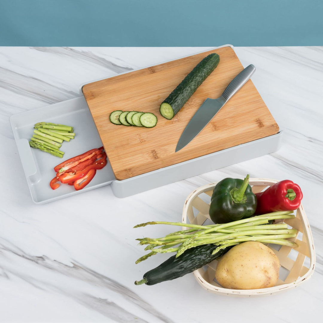Skanto | SliceTray – Multifunksjonell lagringsbrett for skjærebrett